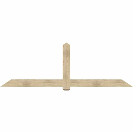 Ekena Millwork Eugene Rough Sawn Timber Gable Bracket, Douglas Fir, 108"W x 36"H x 4"D x 6"F, 8/12 Pitch GBW108X36X0406EUG00RDF